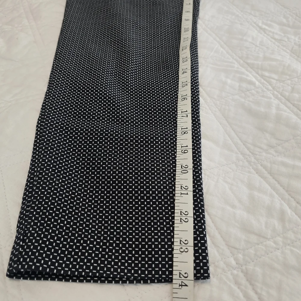 Liz Claiborne Career Classic Emma Ankle Pants‎ Black White Checkered Size 6